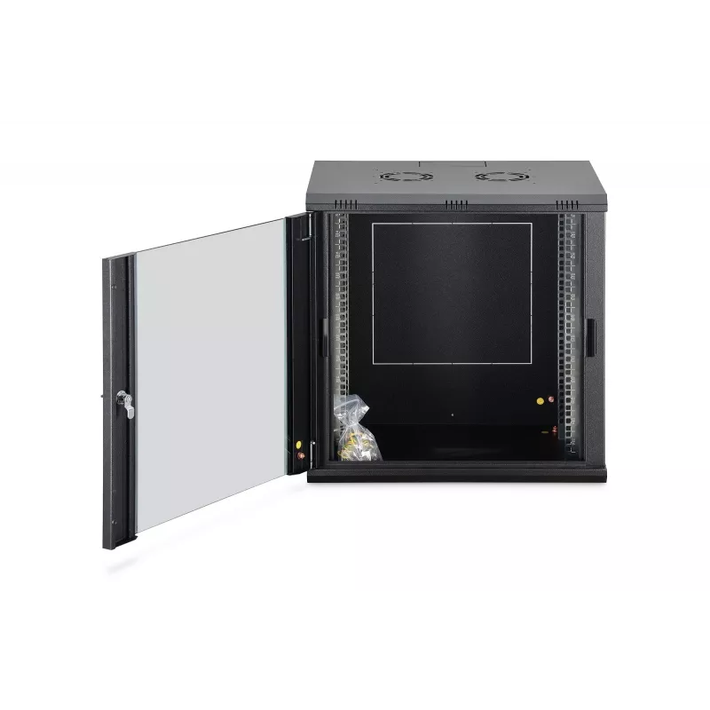 Seinäkiinnitteinen kaappi DIGITUS Dynamic-N 12U, 600x450 mm (LxS), IP20, avainlukko, kokoamaton