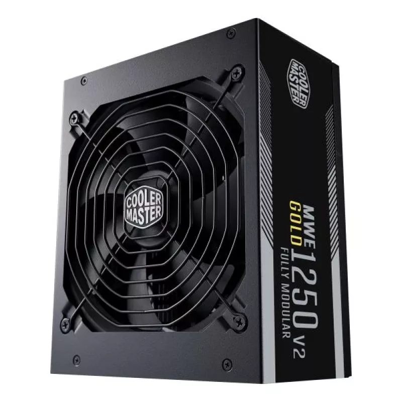 Cooler Master MPE-C501-AFCAG-EU MWE Gold V2, ATX 1250W, RTX Ready, modulaarinen, 140mm, musta