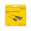 Sarjakaapeli DeLOCK 64073 USB Type-A DB-9 läpinäkyvä 2m