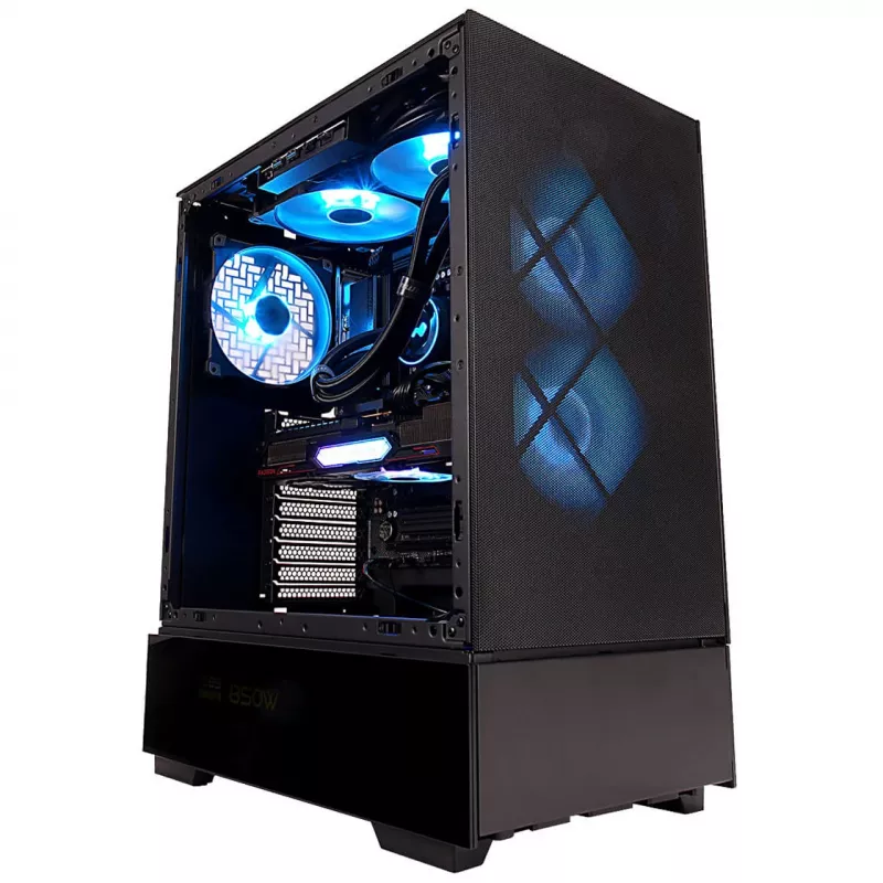 InWin Modfree Base Big-Tower karkaistu lasi - musta
