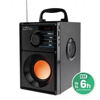 Media-Tech BOOMBOX BT 15 W stereo kannettava kaiutin musta