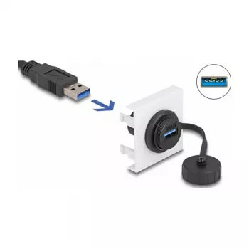 DeLOCK Easy 45 -moduuli SuperSpeed USB 5 Gbit/s USB Type-A liitin 45 × 45 mm