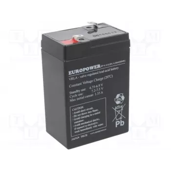Lyijyakku europower EP4.5-6 6V 4,5Ah