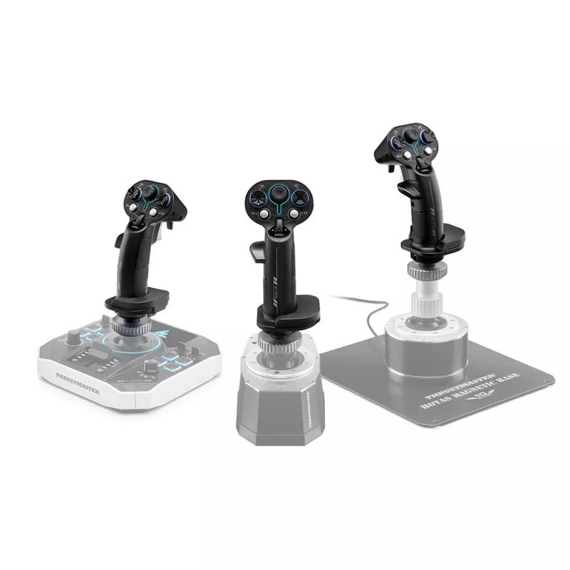 Flightstick-lisäkahva Thrustmaster Sol-R 3 AVA, musta, USB Type-C, analoginen/digitaalinen, PC, 75×115×200 mm