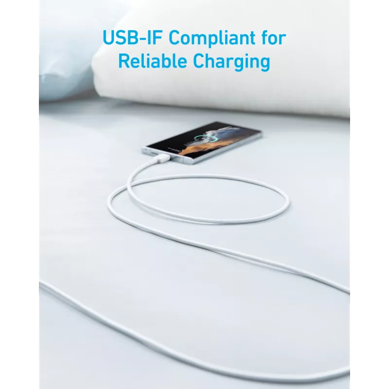 USB-kaapeli Anker 322 1,8 m USB A USB C valkoinen