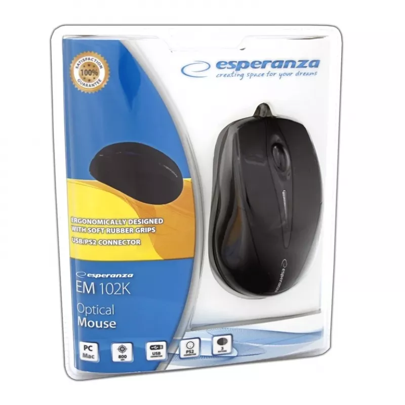 Esperanza EM102K hiiri USB Type-A optinen 800 DPI