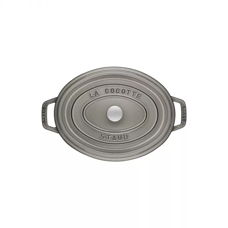 Ovaali pata valurautaa Staub 29 cm, grafiitinharmaa