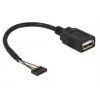 USB-kaapeli DeLOCK 84831 USB 2.0 0,15 m musta