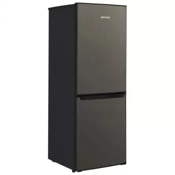 Jääkaappi-pakastin MPM MPM-215-KB-39/E — 215 l, pakastin alhaalla, Dark Inox, vaihdettavat oven kätisyydet, LED-valaistus