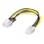 Wentronic Goobay sisäinen PC-virtakaapeli - PCI Express 6-napainen naaras > PCI Express 8-napainen naaras (93635)