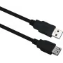 USB 3.0 -jatkokaapeli helos 288349 — 0,5 m, musta, uros-naaras