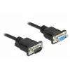 Sarjaporttikaapeli DeLOCK 86579 musta 2 m RS-232 Sub-D9