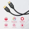 Unitek C11079BK-1.5M HDMI 2.0 -kaapeli, 4K 60 Hz, HDMI A-tyypin uros – A-tyypin uros, 1,5 m, musta