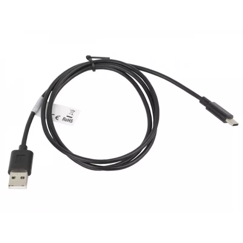 Kaapeli Lanberg CA-USBO-10CC-0010-BK (USB 2.0 uros - USB 2.0, USB, Type-C uros, 1m, musta) (CA-USBO-10CC-0010-BK)