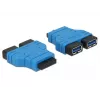 USB 3.0 -keskitin DeLOCK 65670 musta sininen