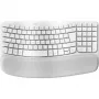 Logitech Ergo Series Wave Keys for Mac - näppäimistö - langaton - Bluetooth LE - AZERTY - ranska - rikkivalkoinen (920-012406)