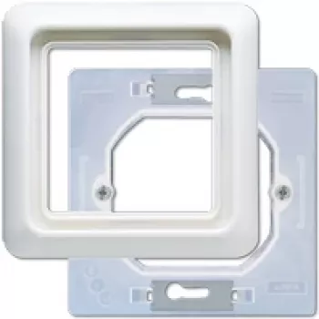 Peitekehys seinäkatkaisijalle JUNG CD 681 WU WW valkoinen termoplastinen modulaarisiin kehyksiin