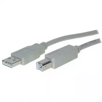 USB 2.0 A > B (ST-ST) 3 m adapterikaapeli harmaa