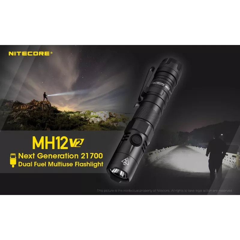 Käsivalaisin Nitecore MH12 V2 musta