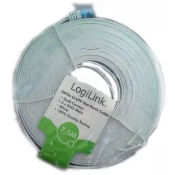 LogiLink CAT5e UTP RJ-45 15m valkoinen verkkokaapeli