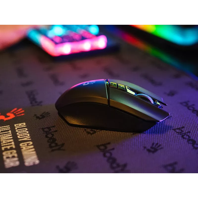 A4TECH BLOODY hiiri R36 ULTRA WRLS 2.4G+USB musta