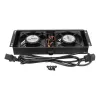 Jäähdytystuuletin Extralink 2 FANS ROOF COOLING UNIT 220V AC musta metalli