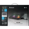 Kannettavan jäähdytysalusta DEFENDER NS-510, 2 tuuletinta, 2×USB-liitäntää ja RGB-valaistus