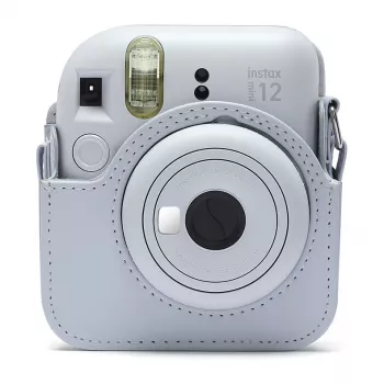 Kompakti laukku Fujifilm 4177081 valkoinen Instax Mini 12:lle olkahihnalla
