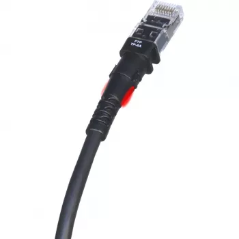 Verkkokaapeli PatchSee TP-6A-F/5 musta 1,5 m Cat6a F/FTP