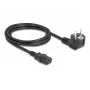 Virtajohto DELOCK 81567 CEE 7/7 (ST) 90° - IEC C13, 2 m, 3x1,00 mm