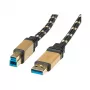 ROLINE Gold - USB-kaapeli - USB Type-A (uros) - USB Type-B (uros)