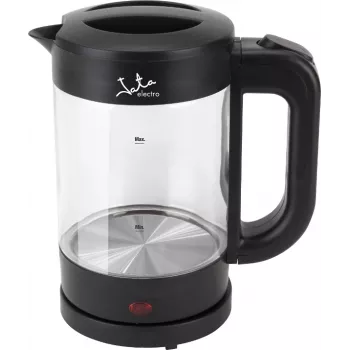 Jata HA702 sähkökeitin 1,2 l, 1500 W, borosilikaattilasi, langaton, 360° alusta, musta