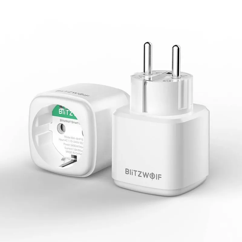 Älypistorasia BlitzWolf BW-SHP15 ZigBee 3680W — uppoasennettava WLAN-/ZigBee-yhteensopiva pistorasia