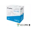 LANBERG verkkokaapeli Cat6 U/UTP LCU6-11CU-0305-S, 305 m, 23 AWG, harmaa, HDPE-vaippa