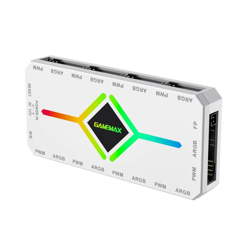 Gamemax | kaukosäädin | V4.0 ARGB PWM HUB BK | valkoinen | Gamemax