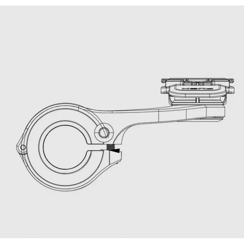 Quad Lock pyörän ohjaustankoteline, musta