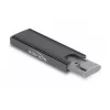 SSD-kotelo DeLOCK ulkoinen USB Type-C -combo-kotelo M.2 NVMe PCIe- tai SATA-SSD-asemalle työkaluitta