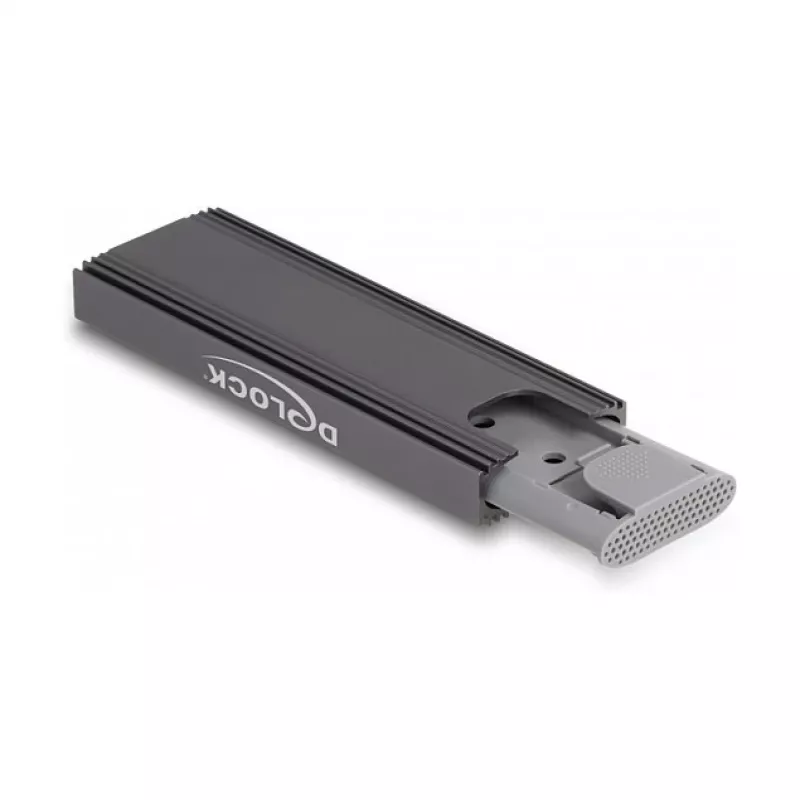 SSD-kotelo DeLOCK ulkoinen USB Type-C -combo-kotelo M.2 NVMe PCIe- tai SATA-SSD-asemalle työkaluitta