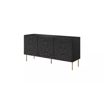 Lipastokaappi cama meble HOLE 152x42,5x74,5 cm mattamusta, lastulevy, 16 mm runko