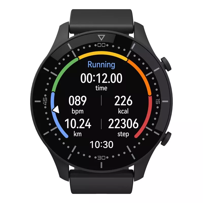 Älykello MEDIA-TECH MT870 — 1,3 tuuman (3,3 cm) IPS-kosketusnäyttö, 51 mm kotelo, Bluetooth, musta