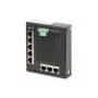 Digitus 8-porttinen Gigabit Ethernet verkkokytkin, litteä, teollinen, hallitsematon
