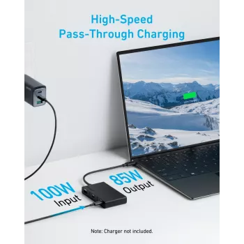 Anker 332 Wired USB 3.2 Gen 1 Type-C musta 100W 4K Ultra HD
