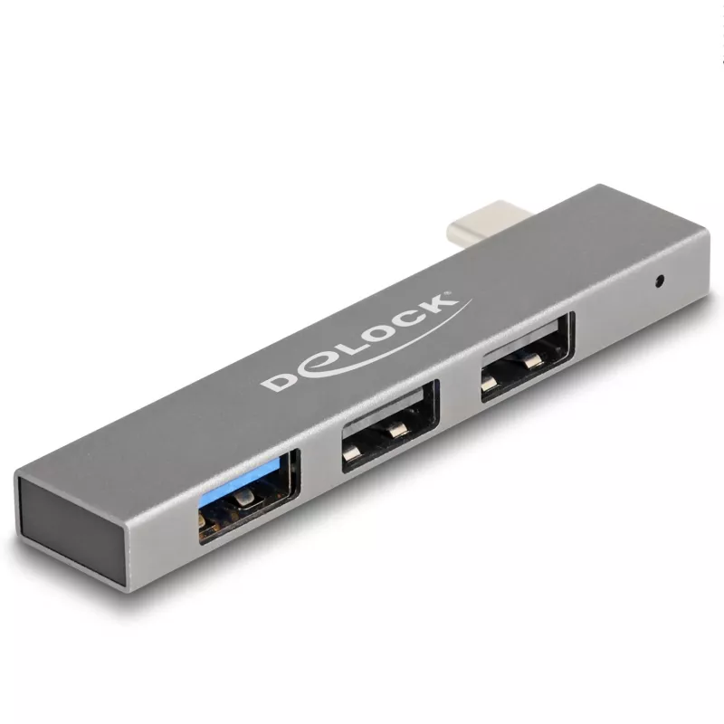 DeLOCK 3 portin ohut USB-keskitin USB Type-C 10 Gbps 2 x USB 2.0