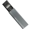 Qoltec kotelo M.2 SATA (NGFF) -SSD-levylle, USB-C