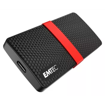 SSD Emtec 512GB USB Type-C 3.2 Gen 1 musta punainen X200