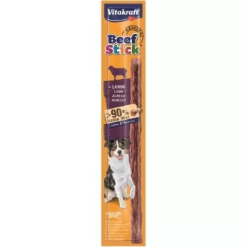 Vitakraft Beef Stick Lamb 12 g puruherkku koirille yksittäistikku — lampaanmaku, 12 g pussi, aikuiset koirat, kaikki rodut