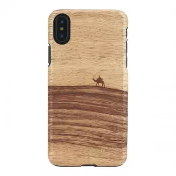 Suojakotelo MAN&WOOD iPhone X/XS:lle – Terra musta, suojaava takasivu