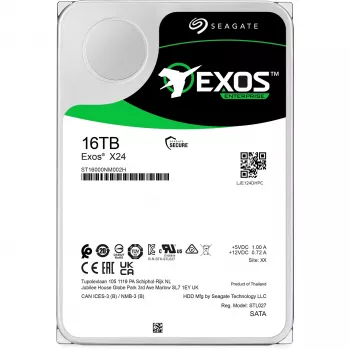 Seagate Exos X24 sisäinen kiintolevy 16 TB 7200 RPM 512 MB 3,5 inch Serial ATA III