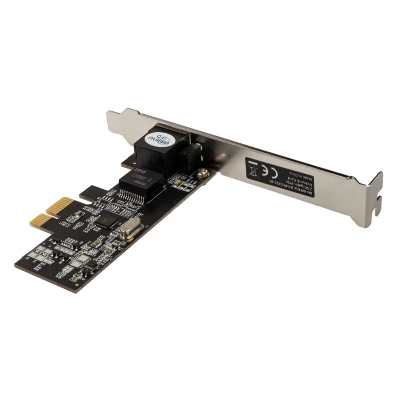 Akasa AK-PCCE25-01 - Sisäänrakennettu - Johdollinen - PCI Express - Ethernet - 2500 Mbit/s