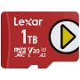 MicroSDXC-muistikortti Lexar 1 TB UHS‑I Class 10 U3 V30 luku 205 MB/s kirjoitus 140 MB/s (punainen)